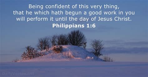 Philippians 1:6 KJV .